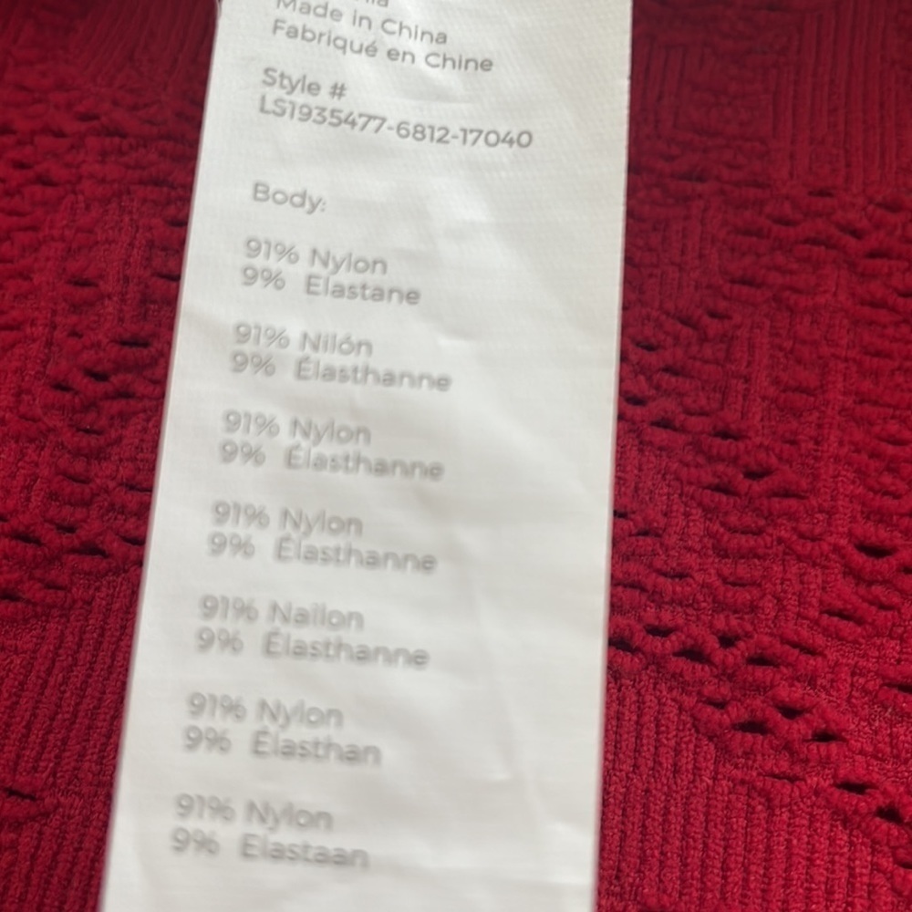 Fabletics Flora Seamless Long Sleeve Top Red - Picture 6 of 11